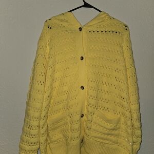 Yellow Knit Women's Sweater